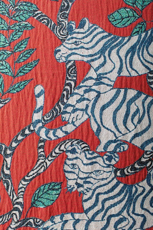 Olivia Wendel Red Tiger Landscape Blanket Olivia Wendel Red Tiger Landscape Blanket