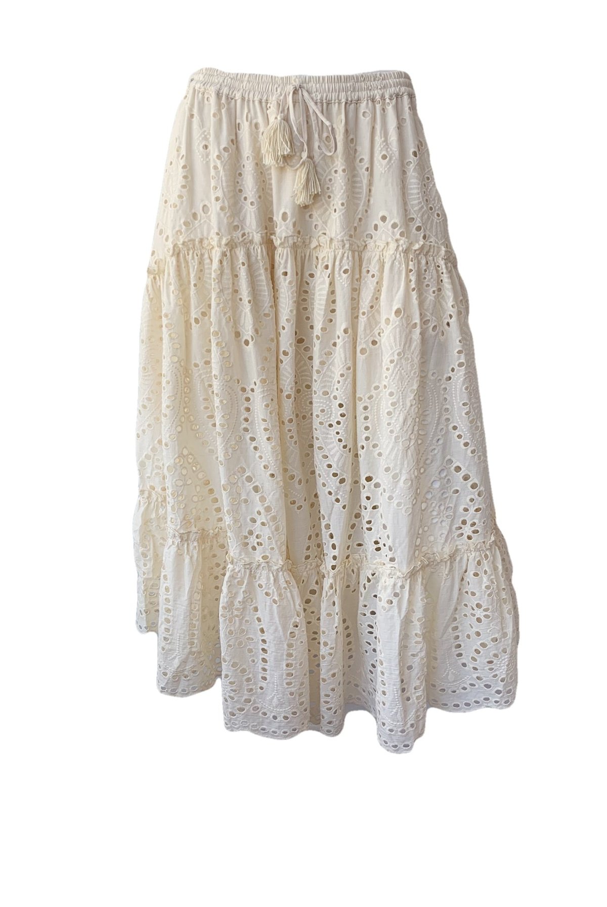 SPELL & THE GYPSY COLLECTIVE Fairytale Anglaise Skirt - Cream
