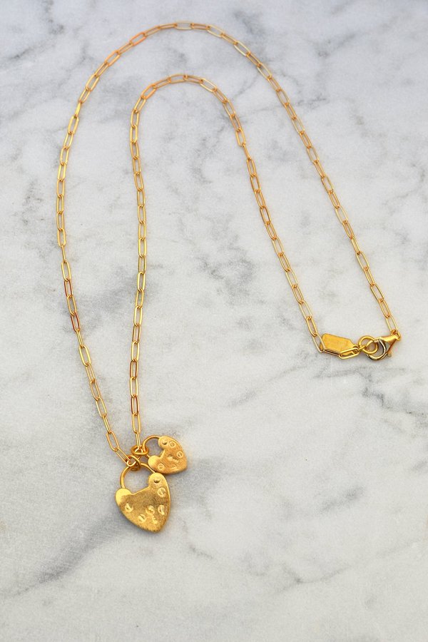 Electric Picks Montague Lock Necklace - Gold Electric Picks Montague Lock Necklace - Gold