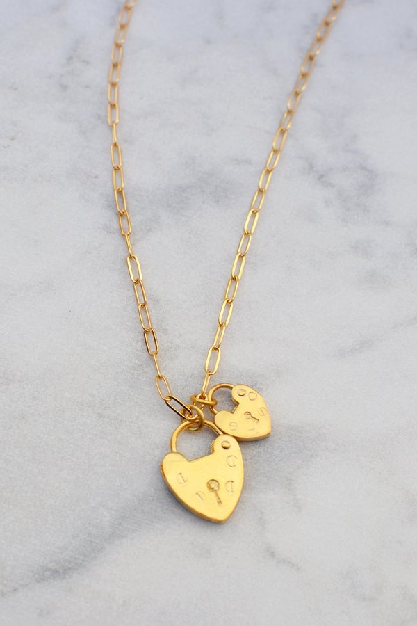 Electric Picks Montague Lock Necklace - Gold Electric Picks Montague Lock Necklace - Gold