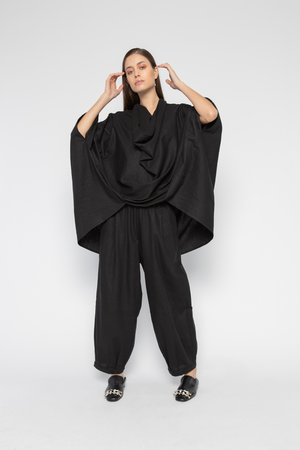 The Celect Poncho Top - Black The Celect Poncho Top - Black