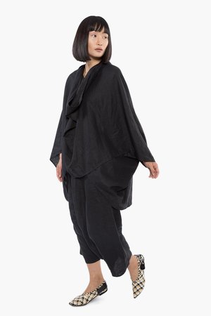 The Celect Poncho Top - Black The Celect Poncho Top - Black
