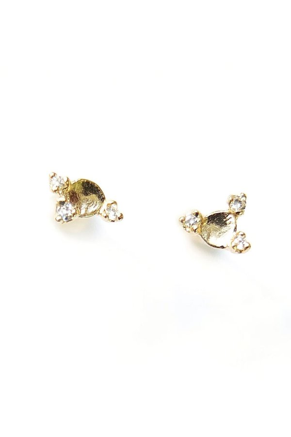 n + a Diamond Meteor Earrings - Yellow Gold n + a Diamond Meteor Earrings - Yellow Gold