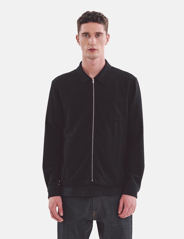 YMC Bowie Wool Mix Jacket - Black | Garmentory