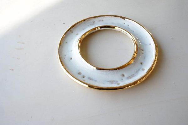 The Object Enthusiast Golden Donut Dish The Object Enthusiast Golden Donut Dish