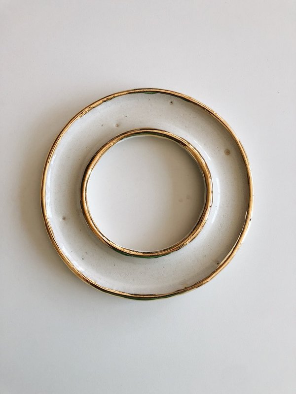 The Object Enthusiast Golden Donut Dish The Object Enthusiast Golden Donut Dish