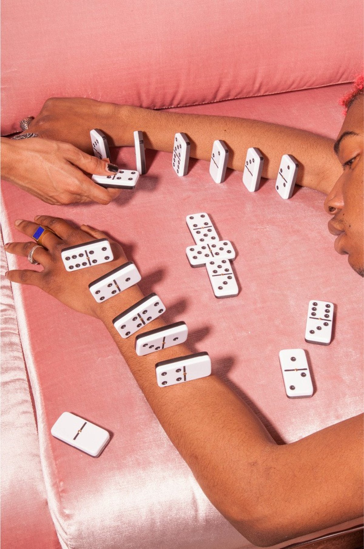 Luxe Dominoes Domino Set with Spinners - Image 8 of 8