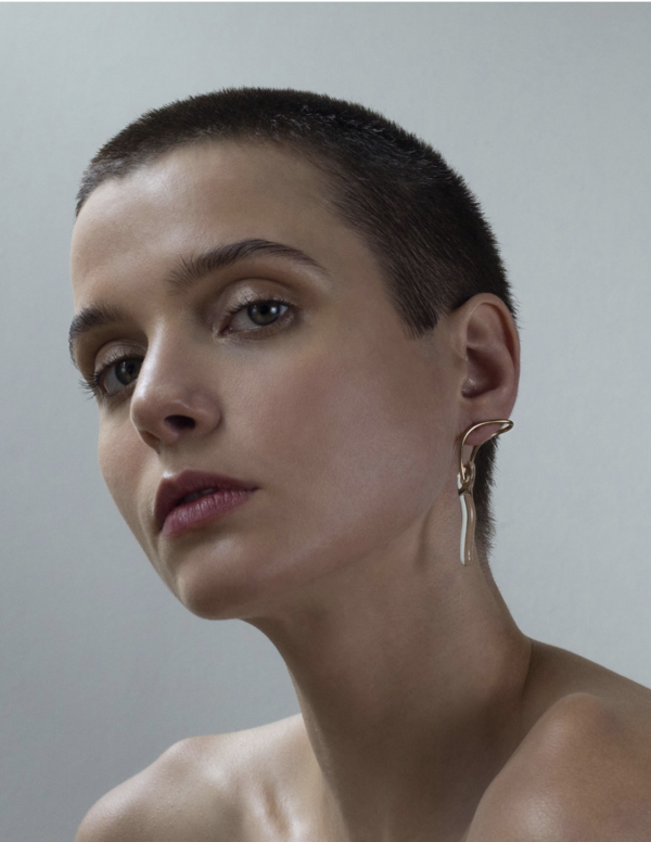 Annika Inez Clasped Wand Earring Annika Inez Clasped Wand Earring