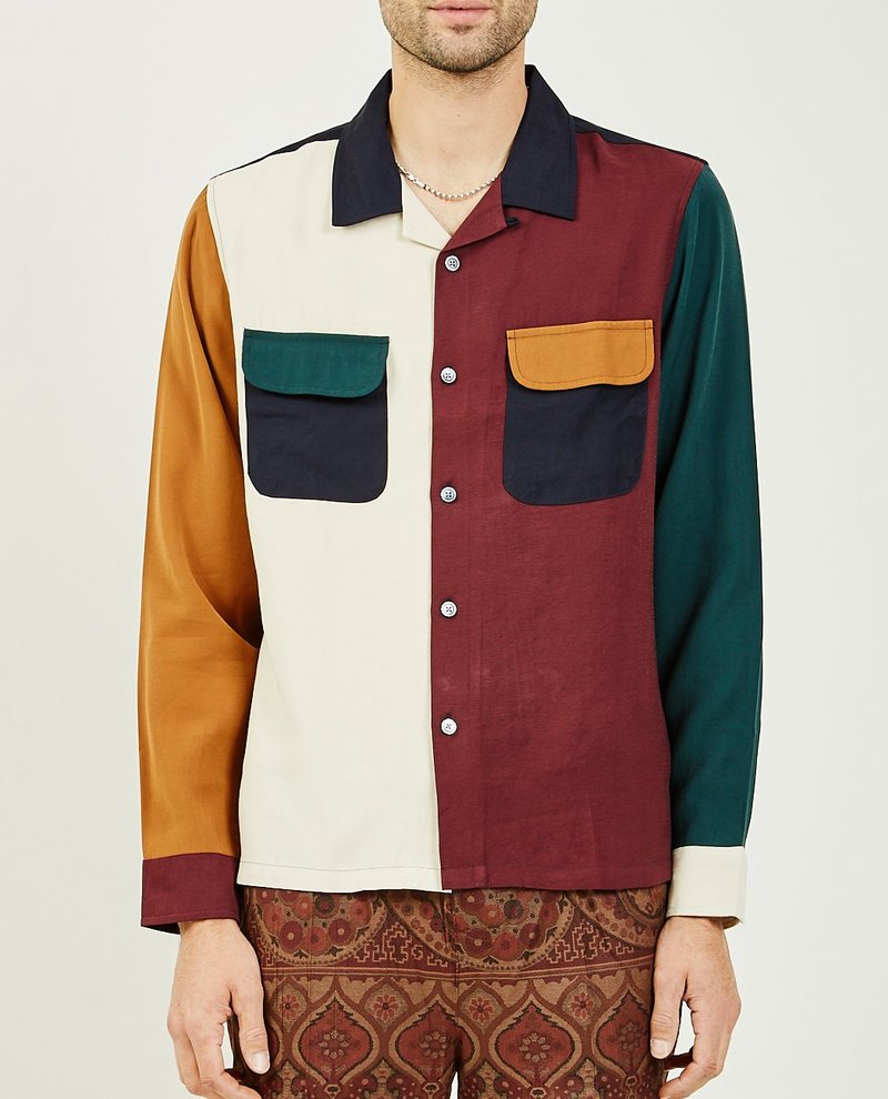 【STUSSY】ステューシー  Color Block Rayon Mens Stussy Mens Color Block Rayon Shirt – Extra Butter