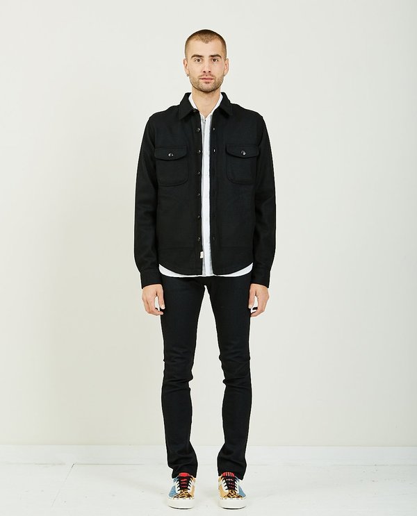 KATO THE ANVIL SHIRT JACKET - BLACK KATO THE ANVIL SHIRT JACKET - BLACK
