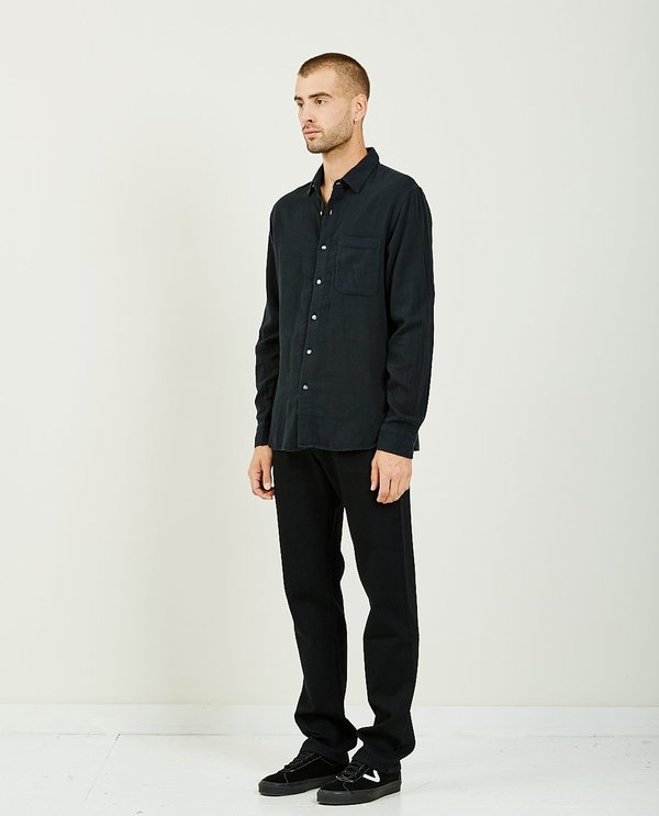 KATO THE RIPPER VINTAGE DOUBLE GAUZE SHIRT - BLACK KATO THE RIPPER VINTAGE DOUBLE GAUZE SHIRT - BLACK