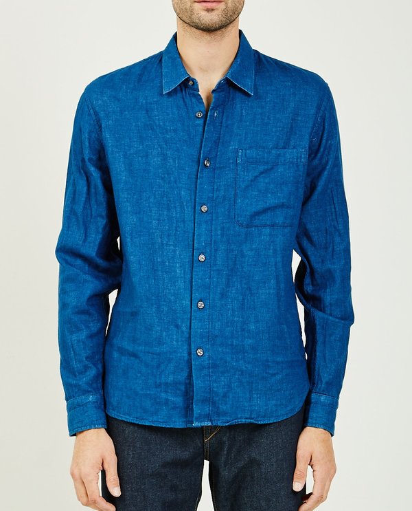 KATO THE RIPPER VINTAGE DOUBLE GAUZE SHIRT - INDIGO KATO THE RIPPER VINTAGE DOUBLE GAUZE SHIRT - INDIGO