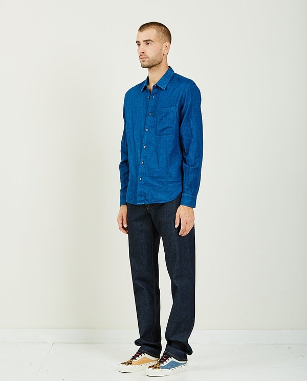 KATO THE RIPPER VINTAGE DOUBLE GAUZE SHIRT - INDIGO KATO THE RIPPER VINTAGE DOUBLE GAUZE SHIRT - INDIGO