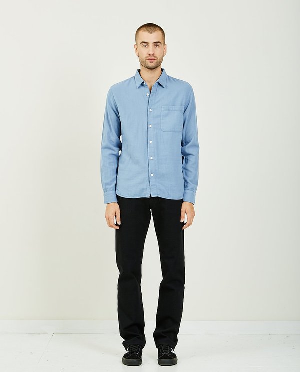 KATO THE RIPPER VINTAGE DOUBLE GAUZE SHIRT - MATTE BLUE KATO THE RIPPER VINTAGE DOUBLE GAUZE SHIRT - MATTE BLUE