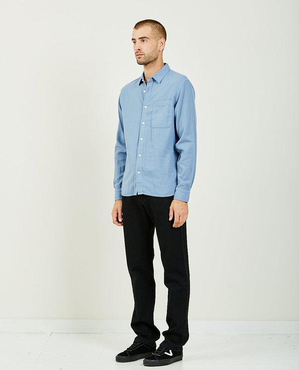 KATO THE RIPPER VINTAGE DOUBLE GAUZE SHIRT - MATTE BLUE KATO THE RIPPER VINTAGE DOUBLE GAUZE SHIRT - MATTE BLUE