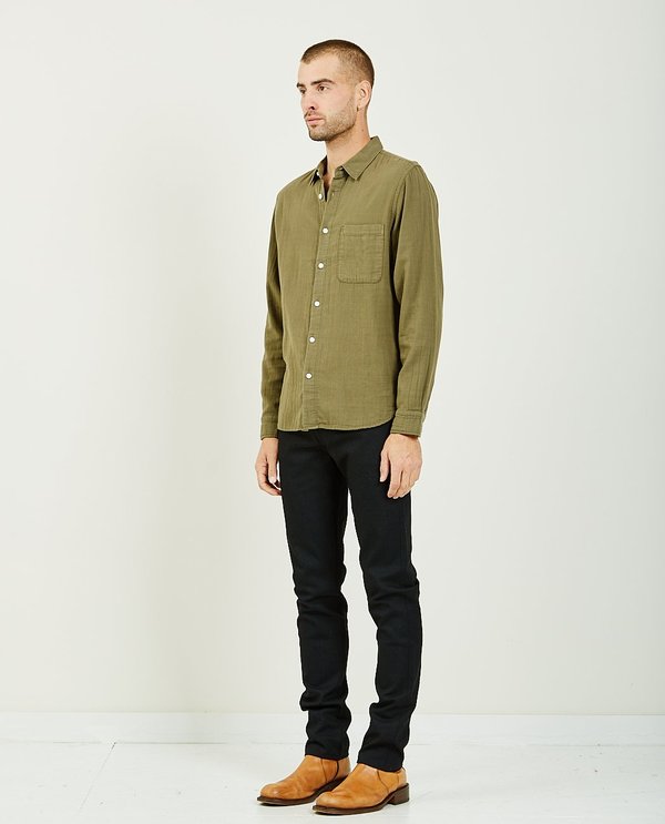 KATO THE RIPPER VINTAGE DOUBLE GAUZE SHIRT - MILITARY GREEN KATO THE RIPPER VINTAGE DOUBLE GAUZE SHIRT - MILITARY GREEN