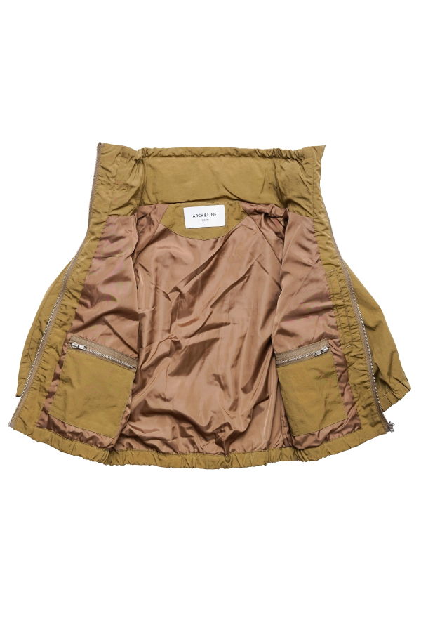 kids Arch & Line Field Parka - Beige