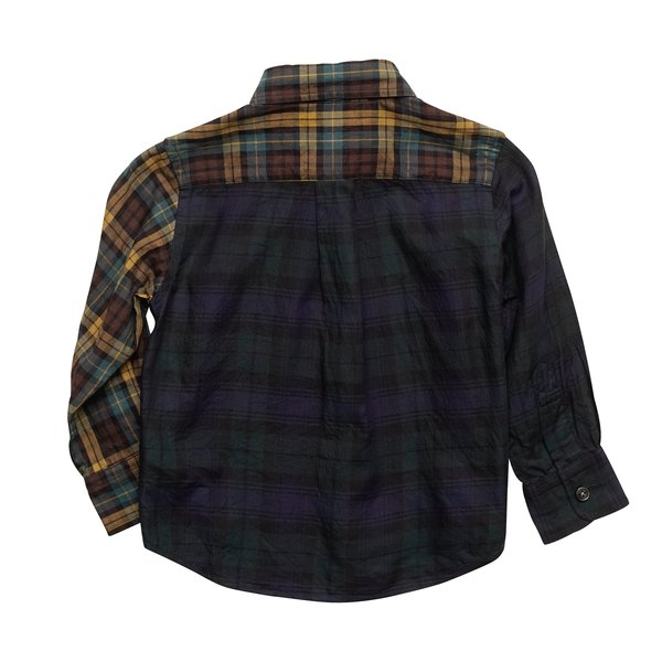 kids Arch & Line Viyella Check Shirt - Navy/Yellow Plaid kids Arch & Line Viyella Check Shirt - Navy/Yellow Plaid