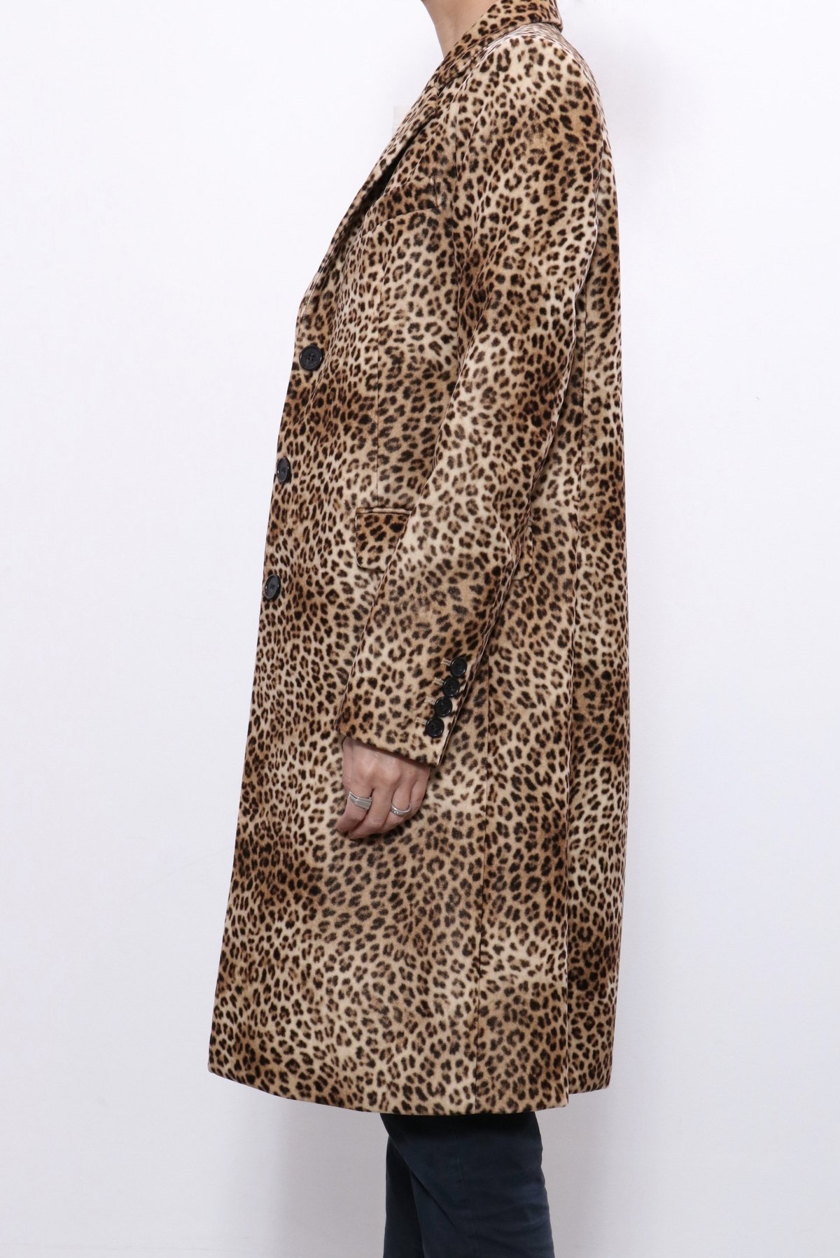 Nili Lotan Rosalin Coat - Golden Baby Leopard Print | Garmentory