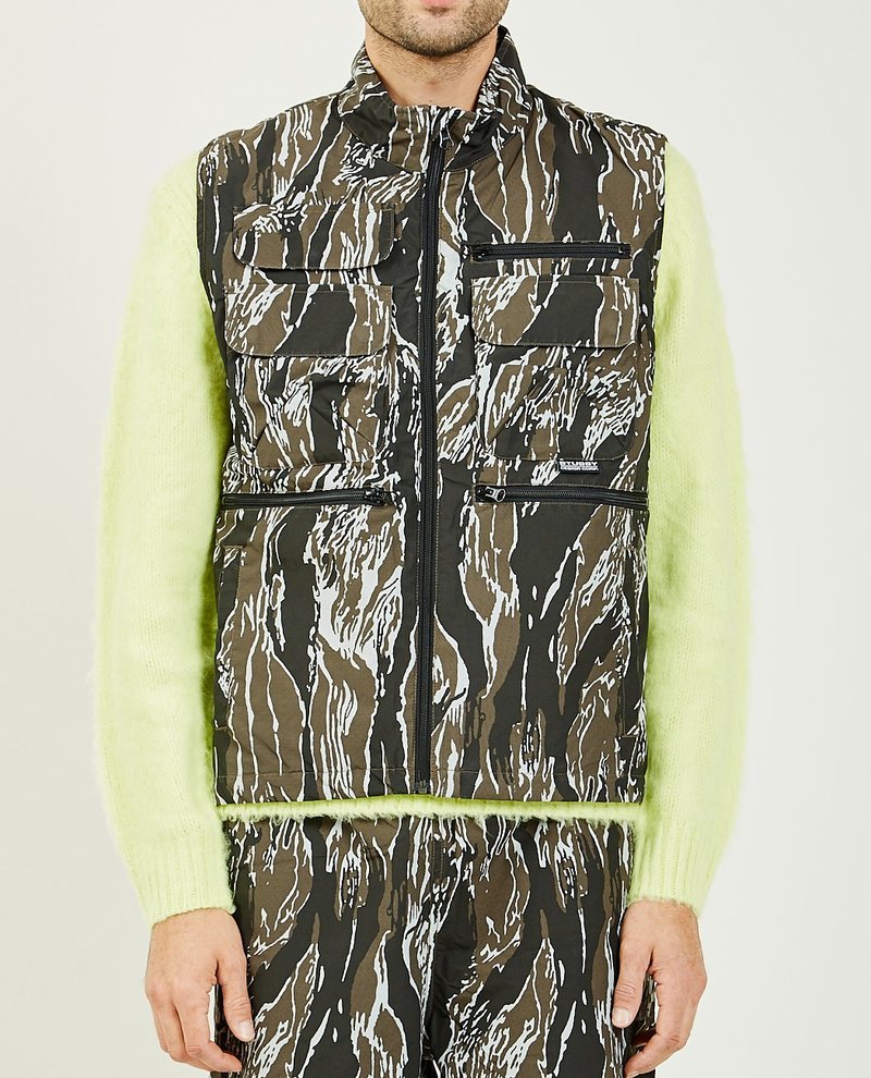 トップス STUSSY - Highland Vest Stussy HIGHLAND VEST - TIGER | Garmentory