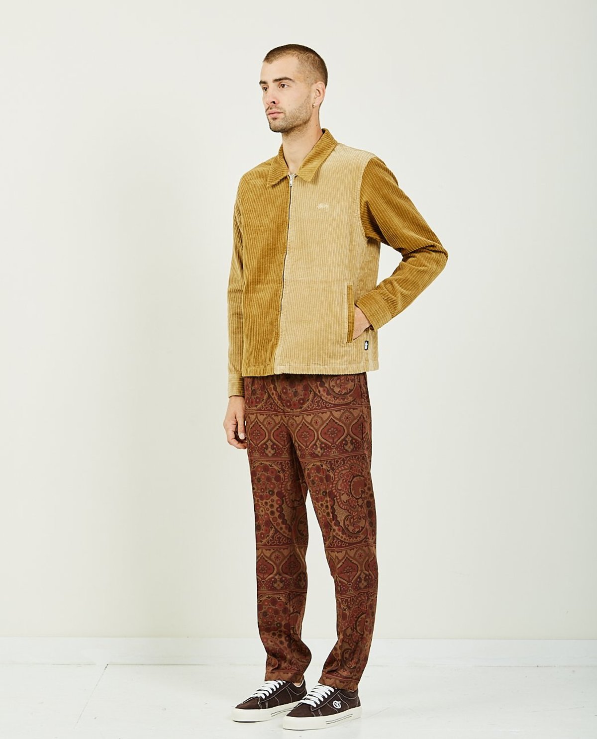 Stussy MIX UP CORD JACKET - BROWN | Garmentory