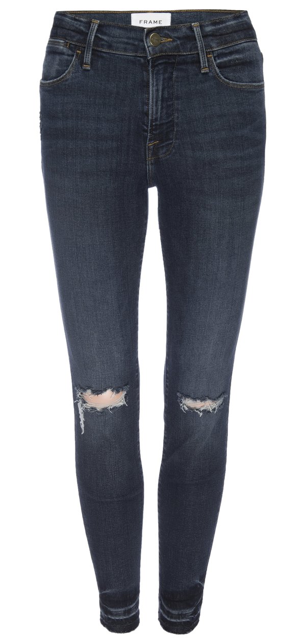 FRAME Denim Frame LE HIGH SKINNY RELEASED WAVE HEM JEAN - Dale Bend FRAME Denim Frame LE HIGH SKINNY RELEASED WAVE HEM JEAN - Dale Bend