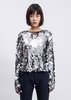 Sunnei Silver Sequin T-Shirt - Thumbnail 1