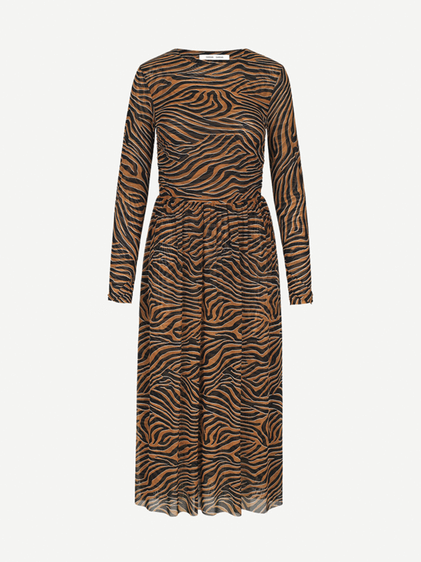 Samsoe & Samsoe Vivi Zebra Dress - Argan Moonscape Samsoe & Samsoe Vivi Zebra Dress - Argan Moonscape