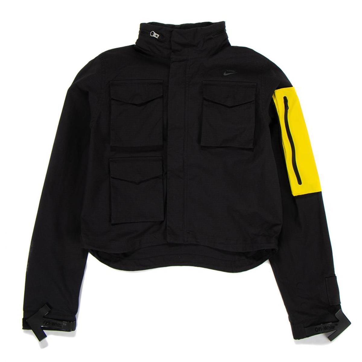 ジャケット Off-White Woman Jacket Black OWEH028F23FAB001 1010 Off-White - Nylon bomber jacket black - The Corner