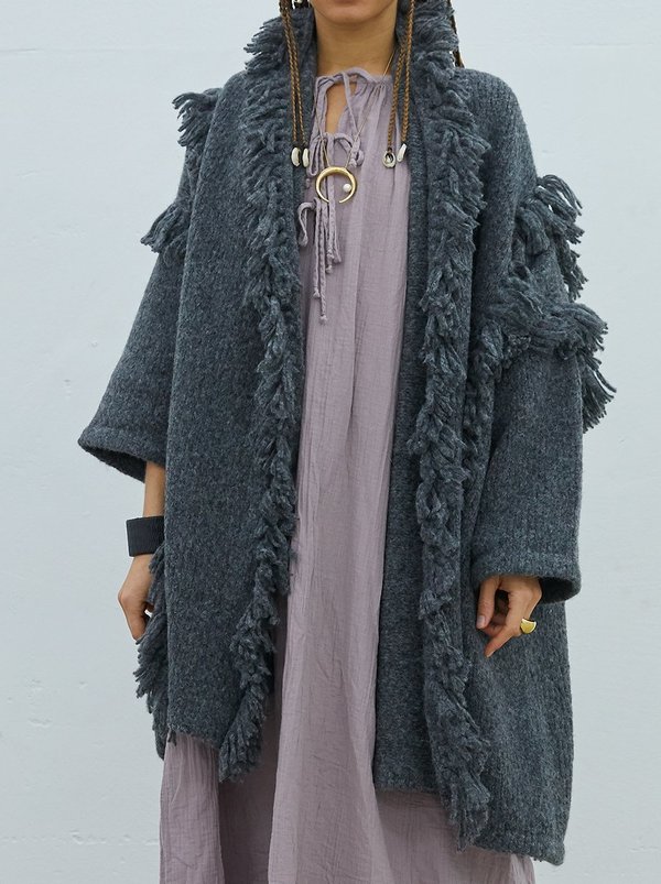 Atelier Delphine Haori Coat With Fringes Atelier Delphine Haori Coat With Fringes