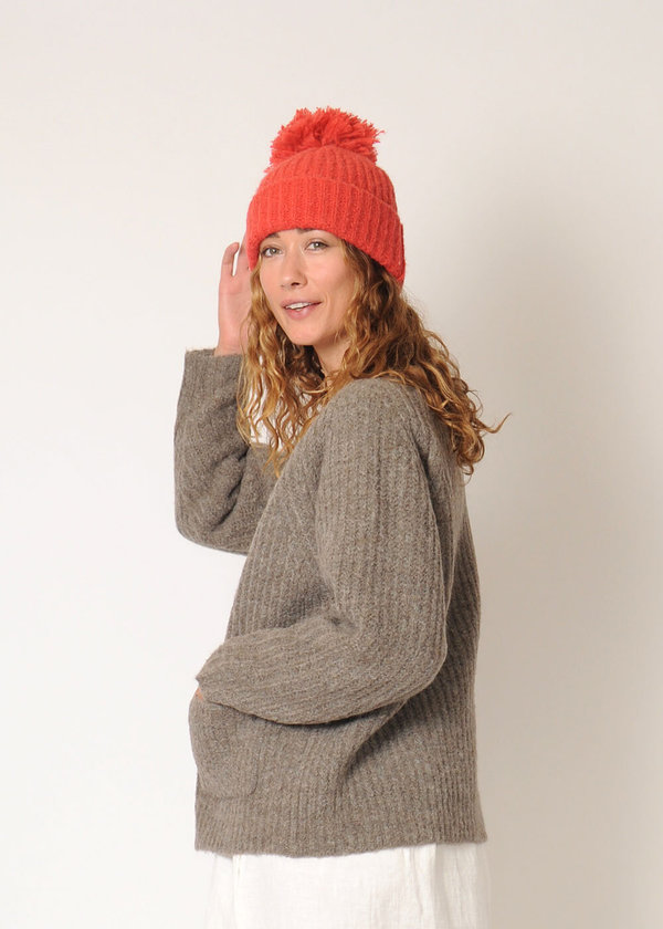Hansel from Basel Pom Pom Beanie - bright poppy Hansel from Basel Pom Pom Beanie - bright poppy