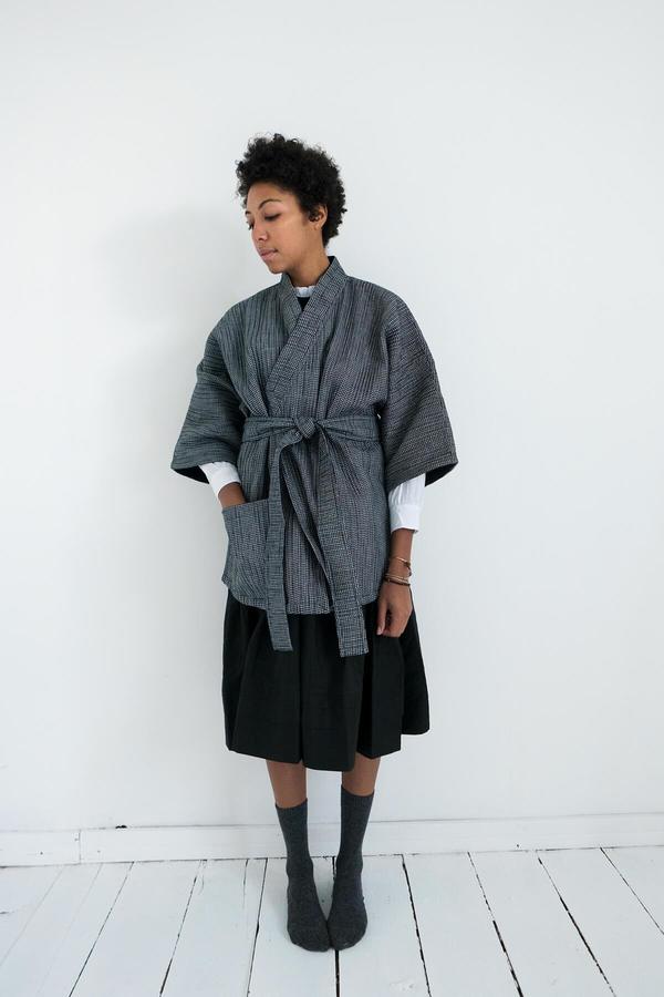 padded kimono jacket