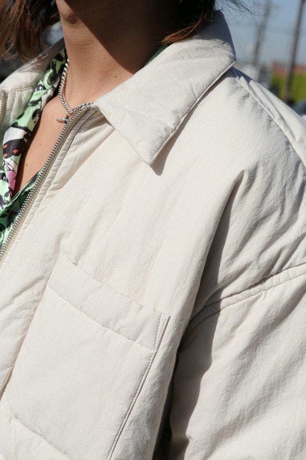 Marni Down Duvet Padded Zipper Shirt Jacket | Garmentory