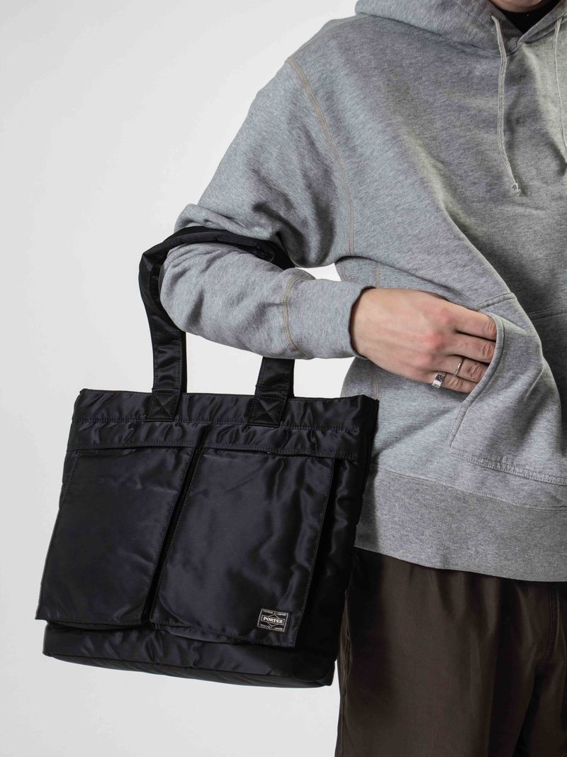 Porter Tanker nylon Tote Bag - Black | Garmentory