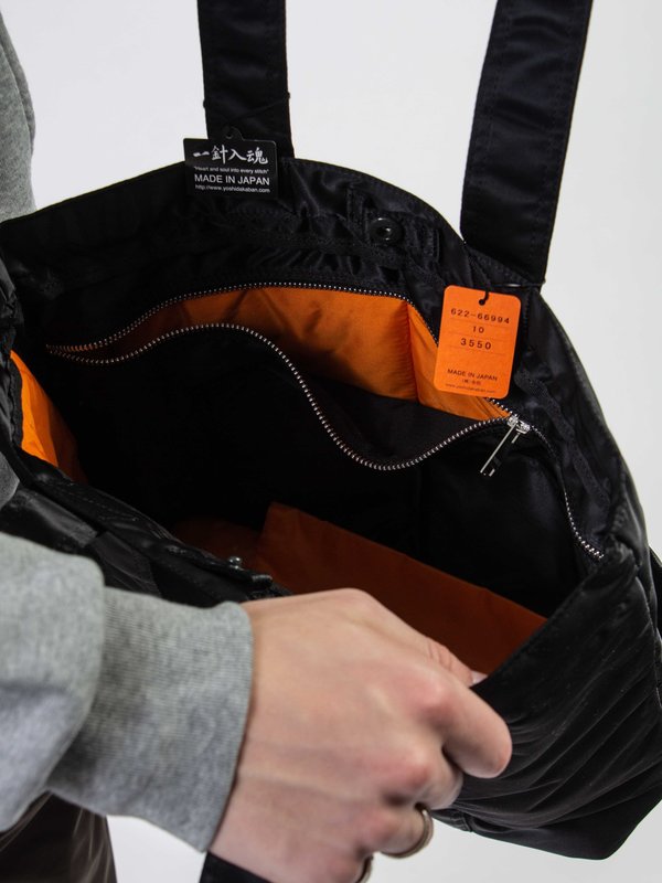 Porter Tanker nylon Tote Bag - Black | Garmentory