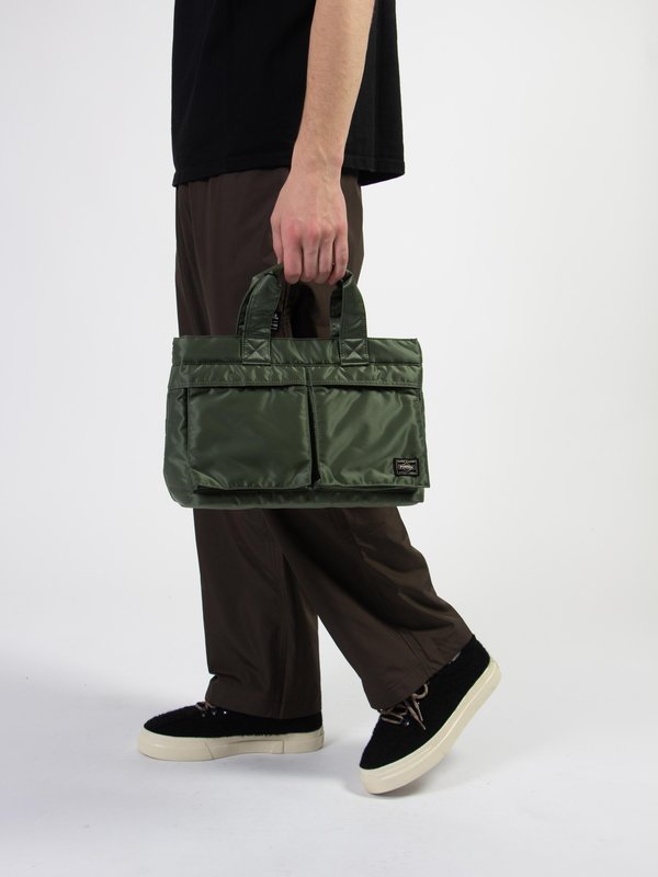 PORTER / TANKER/CARRYING TOTE BAGセージグリーン Tanker 2Way Tote Bag Sage Green by Porter by Yoshida ▶️ Meadow Store