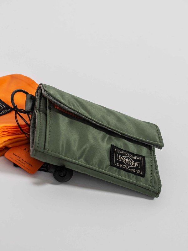 Porter Tanker nylon Wallet - Sage Porter Tanker nylon Wallet - Sage