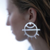 PAR ICI Large Eye Earrings - Thumbnail 1