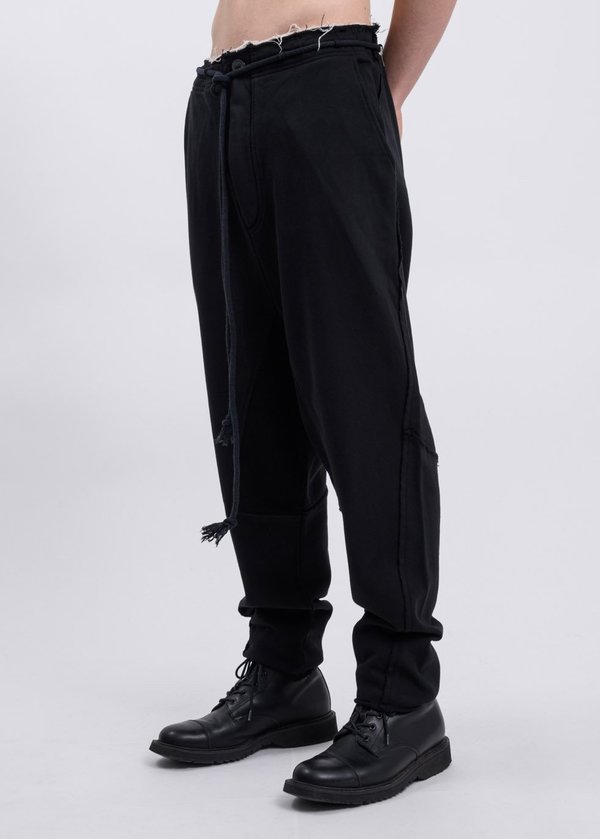 Faineant Drop Crotch Trousers - Black Faineant Drop Crotch Trousers - Black