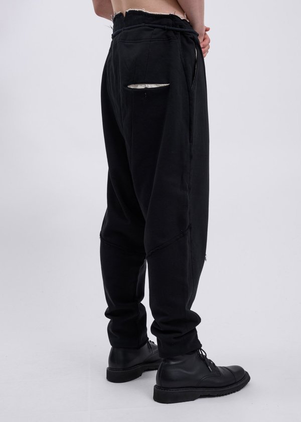 Faineant Drop Crotch Trousers - Black Faineant Drop Crotch Trousers - Black