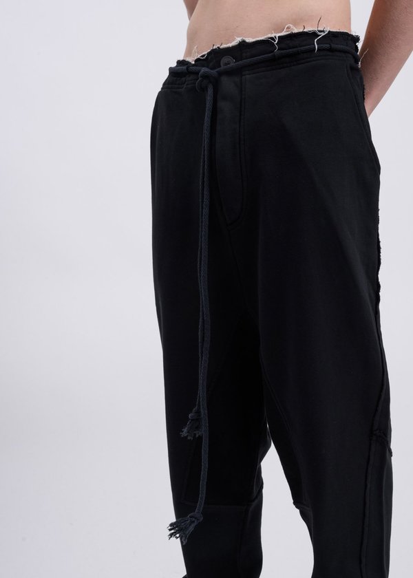 Faineant Drop Crotch Trousers - Black Faineant Drop Crotch Trousers - Black