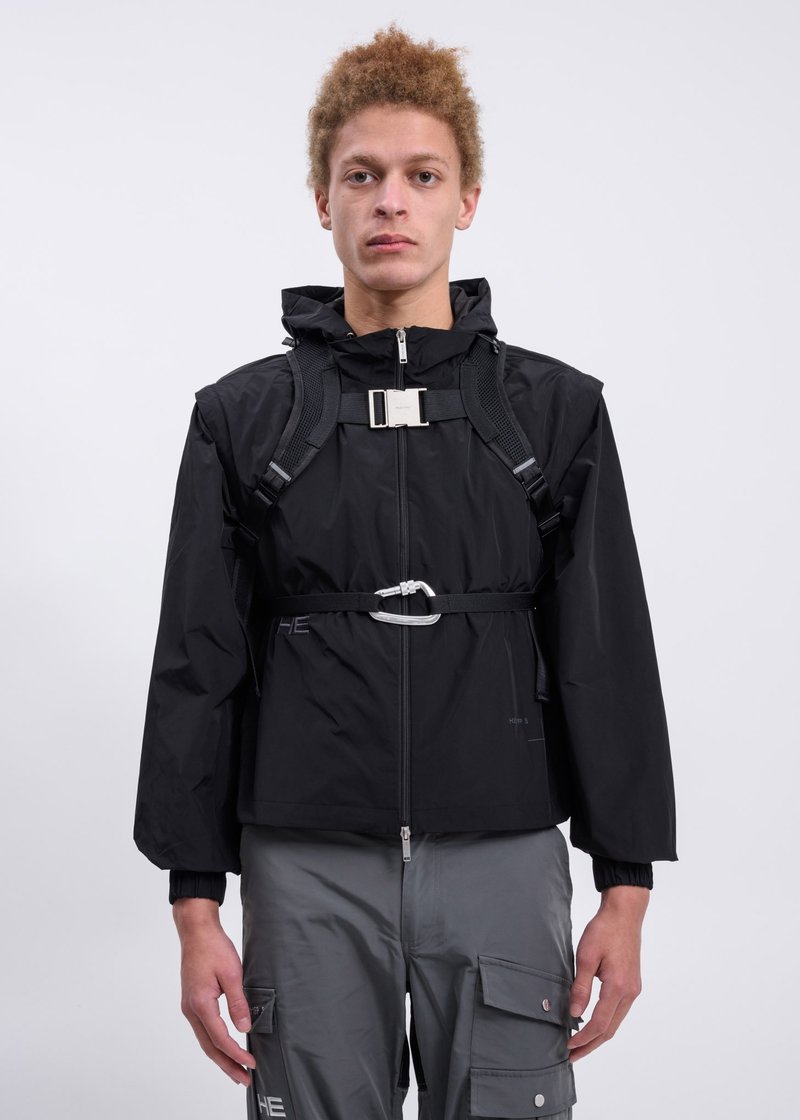 Heliot Emil Technical Vest Jacket - Black | Garmentory