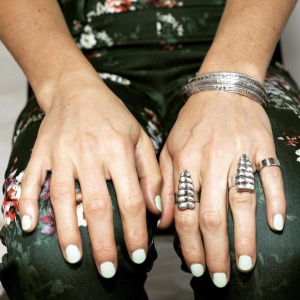 Heliotrope Rattle Ring - Silver Heliotrope Rattle Ring - Silver