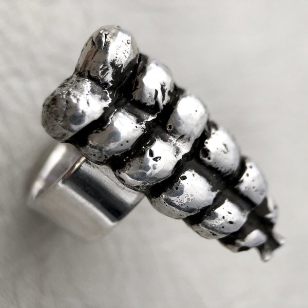 Heliotrope Rattle Ring - Silver Heliotrope Rattle Ring - Silver