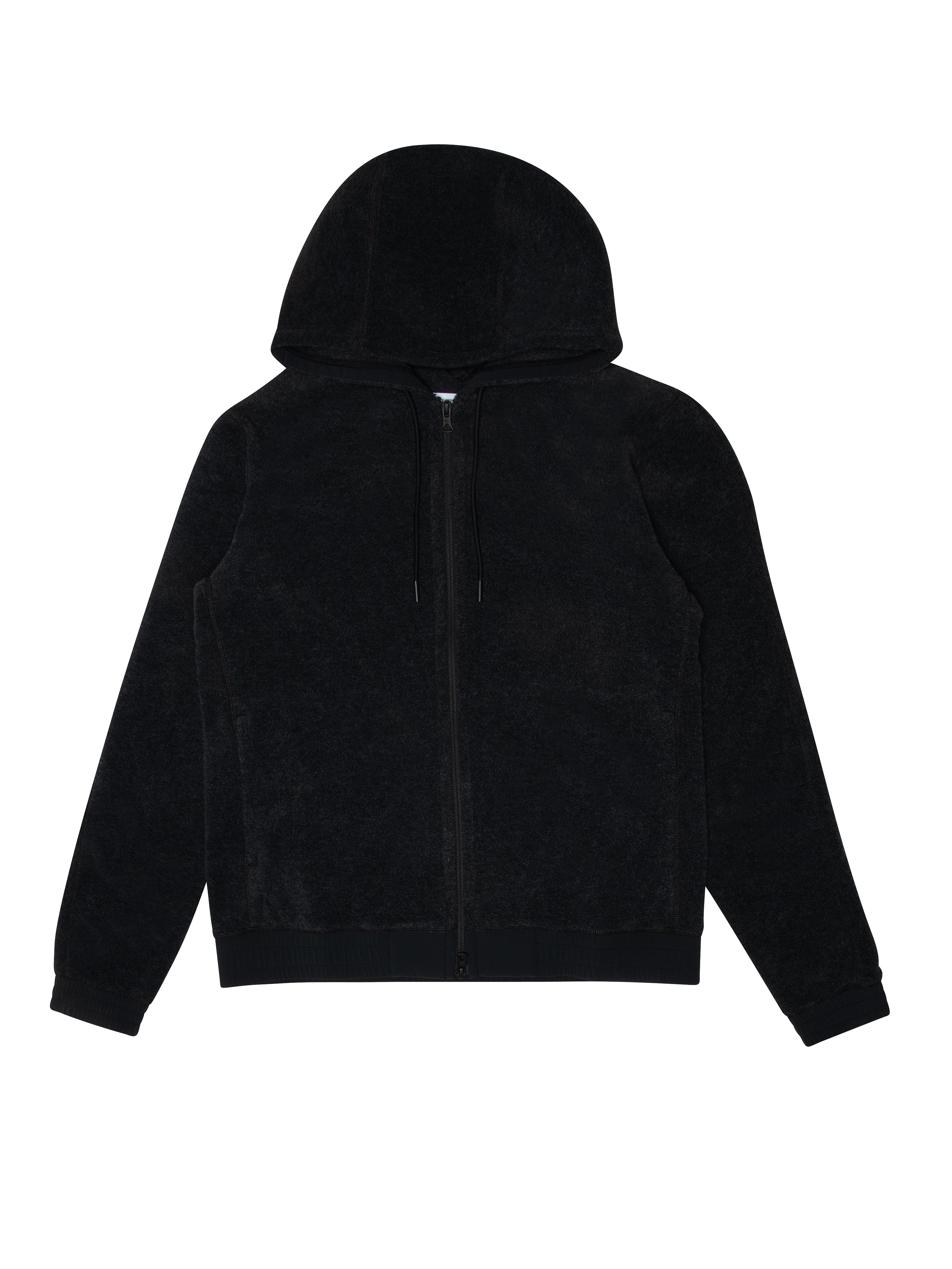 Reigning Champ Knit Polartec Fleece Full Zip Hoodie - Charcoal | Garmentory