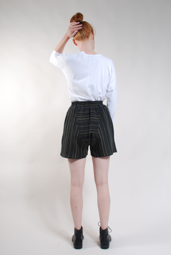 Built by Wendy Boxers - Black/Olive Stripe Built by Wendy Boxers - Black/Olive Stripe