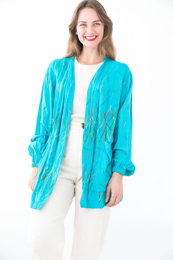Backtalk PDX Vintage Cardigan - Blue Backtalk PDX Vintage Cardigan - Blue