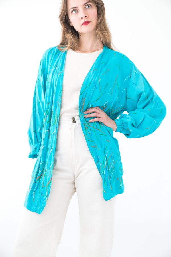 Backtalk PDX Vintage Cardigan - Blue Backtalk PDX Vintage Cardigan - Blue