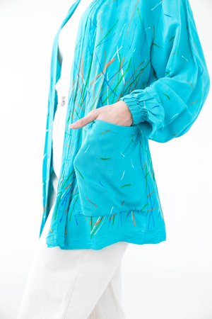 Backtalk PDX Vintage Cardigan - Blue Backtalk PDX Vintage Cardigan - Blue