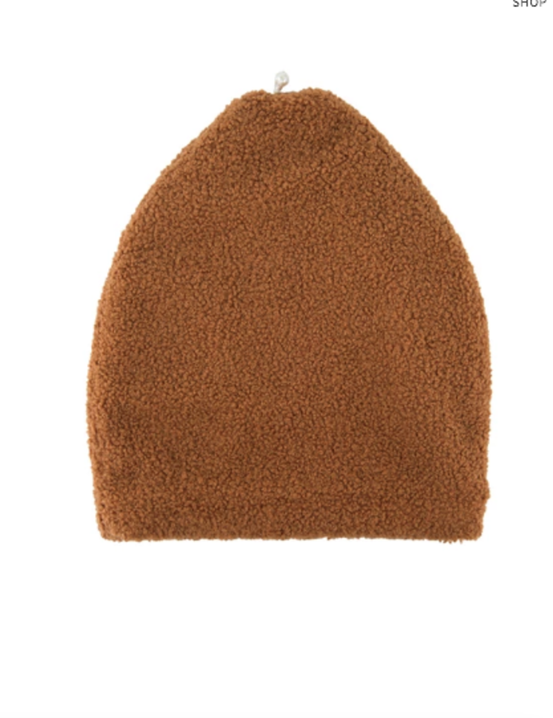 Donni. Mini Sherpa Beanie - Camel | Garmentory display picture 1